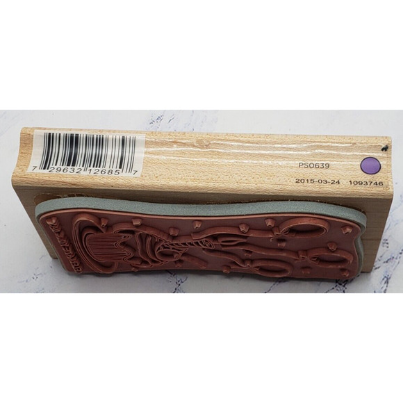 Celebrate Your Day Frosted Cupcake Hampton Art Wood Mounted Rubber Stamp - Picture 3 of 7